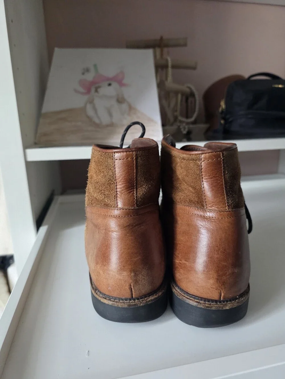 Neil M Brown Suede Chukka Boots with Black Laces